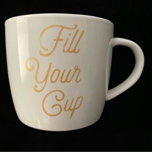 EUC Starbucks Fill Your Cup Large Ceramic Mug